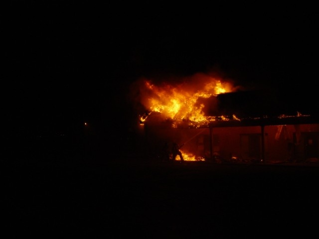 Fulton Bank strip mall fire.